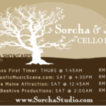 Northeast Regional Folk Alliance Guerilla Showcases: Sorcha & Jo Cello Duo postcard
